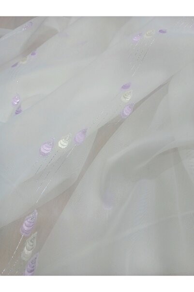 DÜZGÜN Tül perde pilesiz hazır perde kesme jakar  en sevilen model