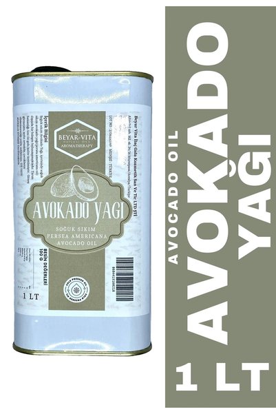 BEYARVİTA Avocado Oil 1 Liter, Tin Packaging