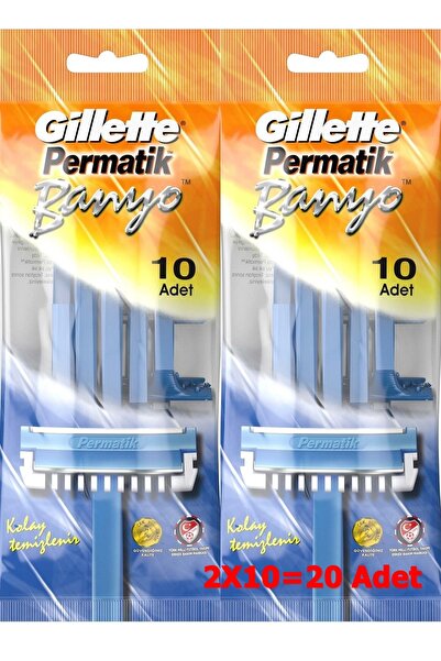 Gillette PERMATIK OŠTRICE ZA BRIJANJE ZA KUPAONICU, JEDNOKRATNE, 10 KOMADA (2...