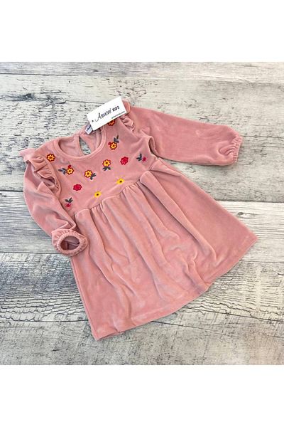 Store Velvet Floral Dress