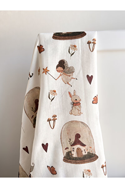 Little Dude %100 Organik Pamuk Çift Katlı Müslin Örtü-100cm*100cm