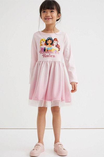 Colorstories Girl's Princess Printed Tulle Skirt Dress