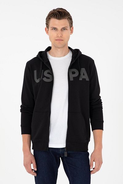 U.S. Polo Assn. US POLO ASSN 1926816 Ανδρική κανονική μαύρη ζακέτα