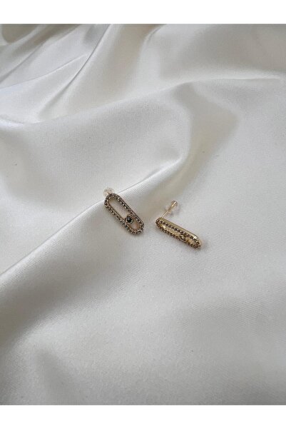 BB ithal altın kaplama messika top küpe