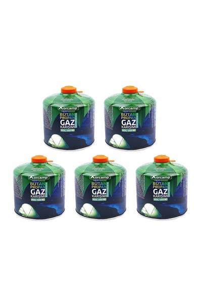Orcamp Kamp Gaz Kartuşu Siboplu 450gr 5'li Set