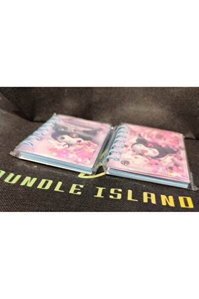 bundle island Caiet cu copertă umedă de dimensiuni mici cu figurină Kuromi (s...