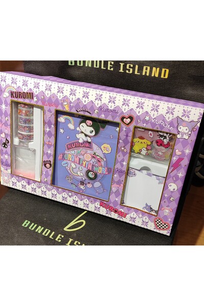 bundle island Set mare de articole de papetărie cu figurine Kuromi