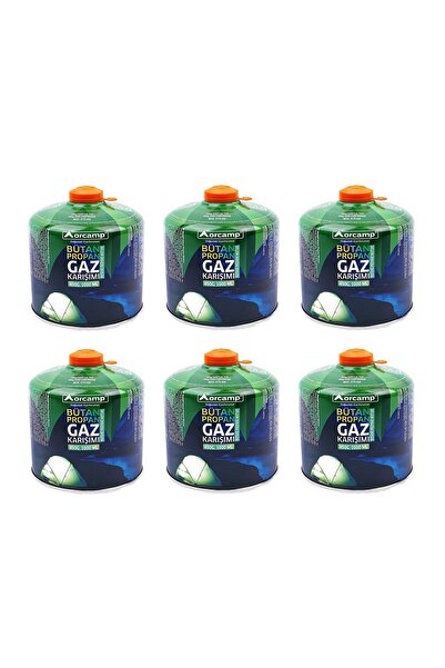 Orcamp Kamp Gaz Kartuşu Siboplu 450gr 6'lı Set