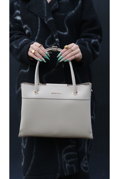 mp michael polo حقيبة كتف مايكل بولو بمقبض جلدي ومفصلة