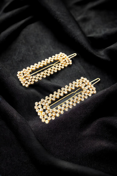 MİNAHOBİ 2 штуки застібки з цирконом