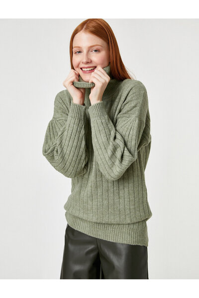 Koton Μακρυμάνικο oversize πουλόβερ με ζιβάγκο