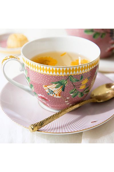 Pip Studio La Majorelle Pink Porcelain Tea Cup Set 280 ml