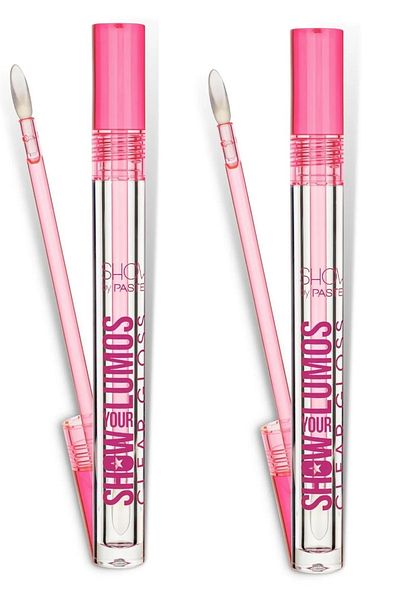 Show by Pastel Lumos Clear Gloss Lip Gloss - X 2 Pcs