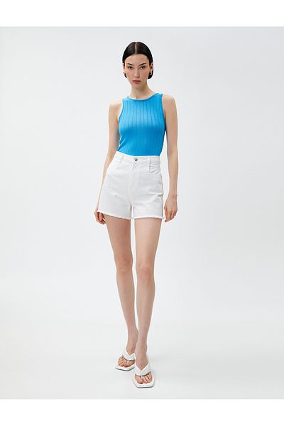 Koton Crop Athlete Crew Neck Bez rukávů