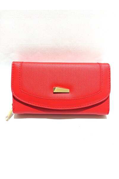 Newish Polo Envelope Model Covered Zippered Faux Leather Women's Portfolio Wallet-Large Size