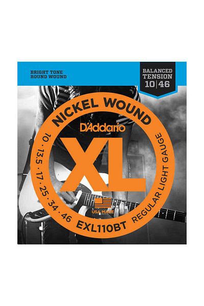 Daddario Exl110Bt Electric Guitar String Set 10-46 Nickel Wound