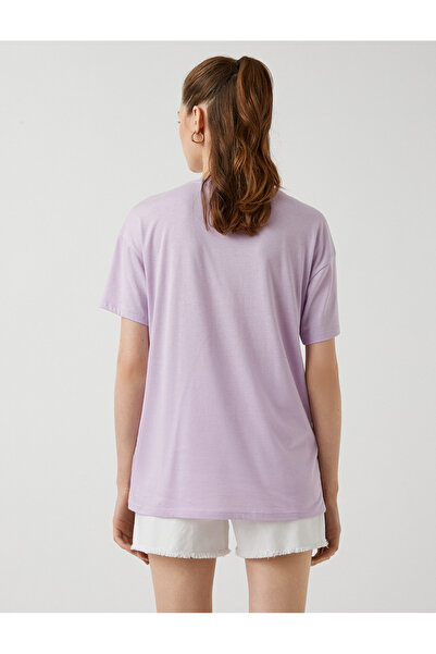 Koton Potištěné tričko Modal Mixed