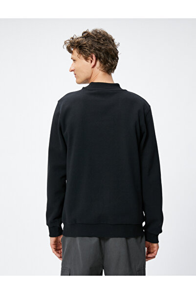 Koton 4wam70123mk Erkek Sweat Siyah