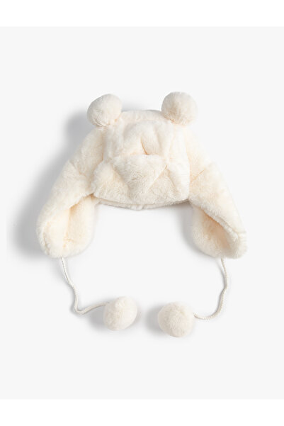 Koton Plush Ear Cap Beanie Lace-up from Jaw Gold