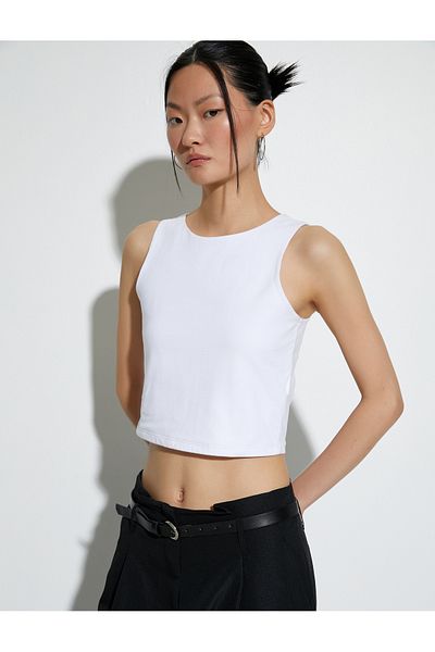 Koton Cotton Crop Halter Neck Undershirt