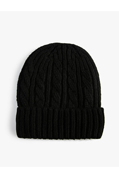 Koton Beretă tricotată de păr cu margini îndoite