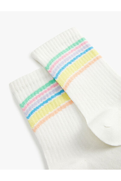 Koton Striped Tennis Socks Cotton