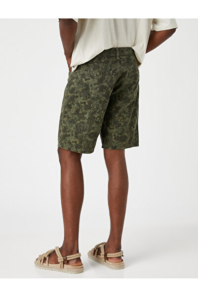 Koton Maskované kraťasy Gabardine se vzorem