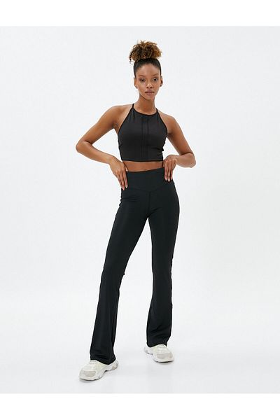 Koton Sports Leggings Wide Leg Normal Waist