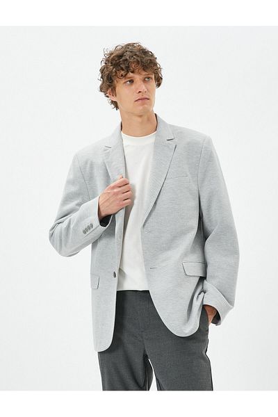 Koton Blézer dzseki Slim Fit gombos dupla zseb részletes