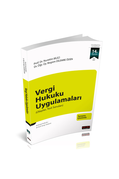 Savaş Yayınevi 2024 Vergi Hukuku Uygulamaları 14.baskı Prof. Dr. Nurettin Bilici