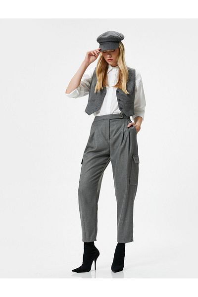 Koton Şahika Ercümen Pocketed Cargo Pants