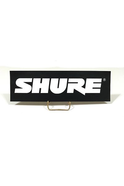 Shure Black Logo Sticker