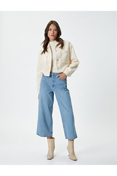 Koton Relaxed Cut High Waist Jeans - Mom Jeans