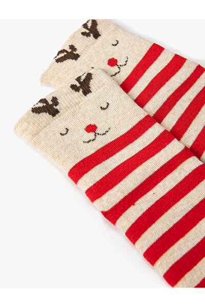Koton Șosete prosop cu model de Anul Nou
