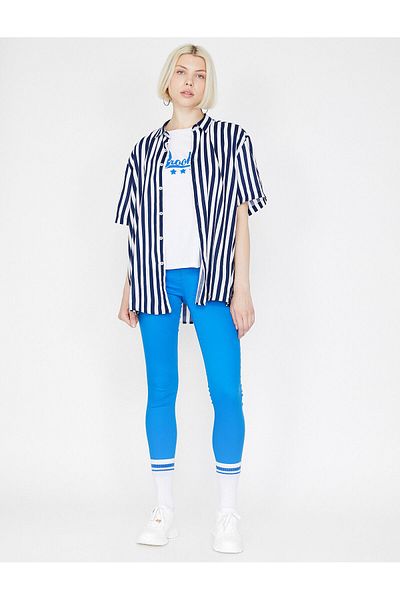 Koton Jeans Trousers Slim Cut High Waist Skinny Leg