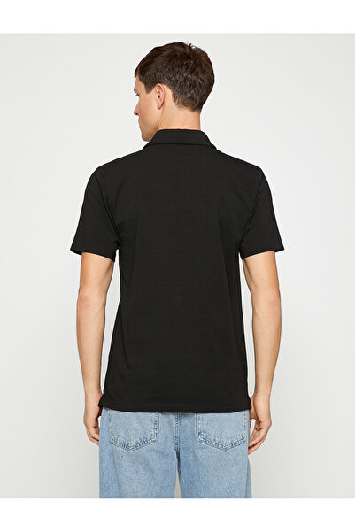 Koton Základní tričko Polo výstřih bavlna