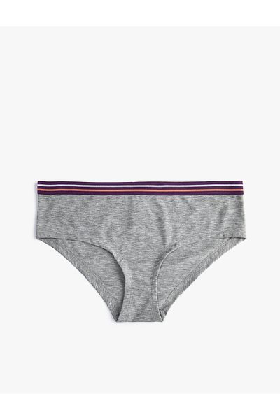 Koton Chiloți Hipster Slogan Imprimat Colorat Ribbed