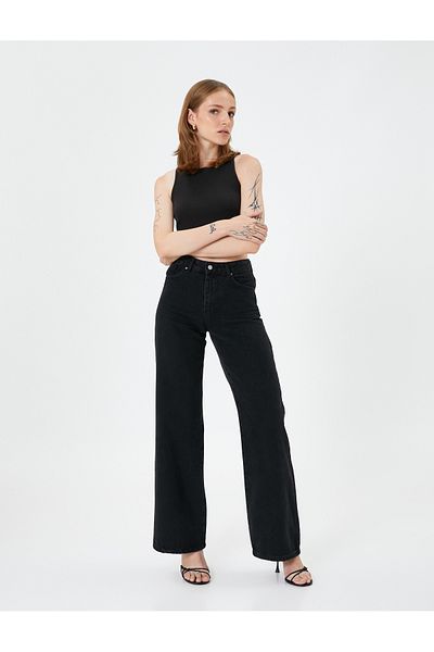 Koton Wide Leg Jeans High Waist - Bianca Jean