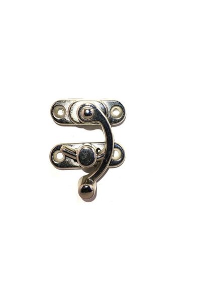 Şener collection Bow Eye, Box Clips Wood - Small 28X33 Mm, Nickel 1 Pcs