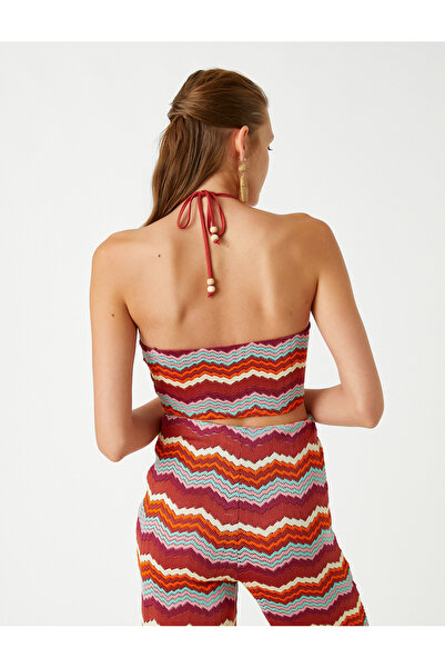 Koton Halter Neck Bustier gyöngyökkel