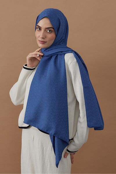 Modakaşmir Şal cu model botanic din seria Jacquard mătăsos