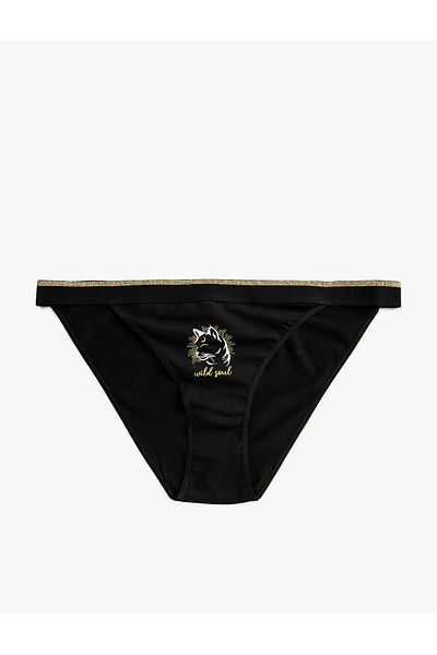 Koton Cotton Printed Brazilian Panties
