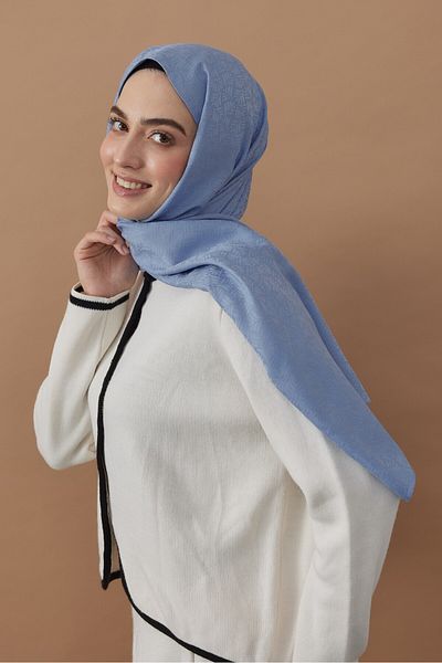 Modakaşmir Şal cu model botanic din seria Jacquard mătăsos