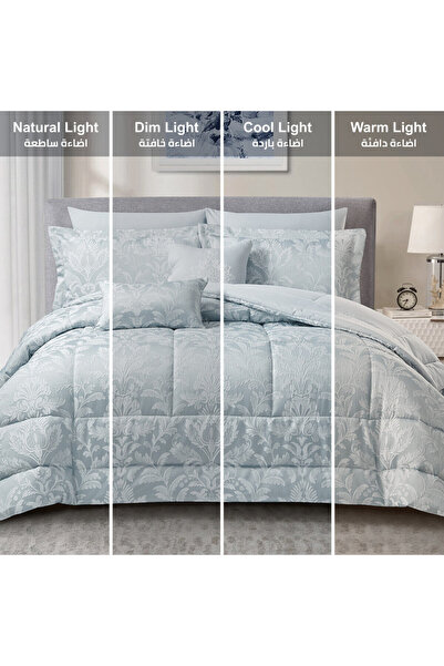 Donetella 5-piece Damask Single Size Comforter Set 170x230 Cm