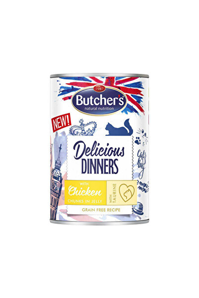 Butcher's طعام القطط المعلب من Butchers Delicious Dinners Chicken Chunks In J...