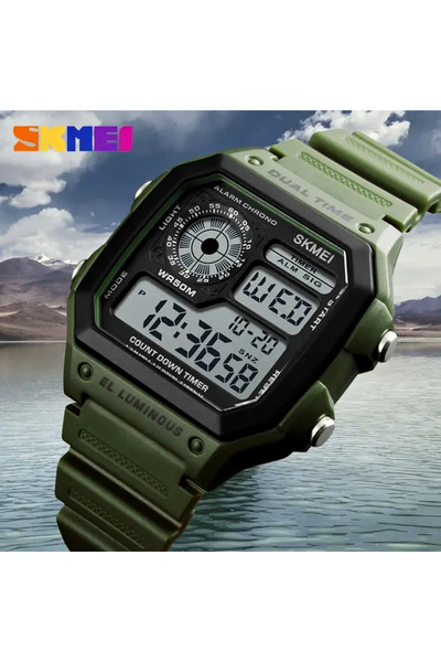 Skmei 1299 Pu Cord Digital Men's Wrist Watch