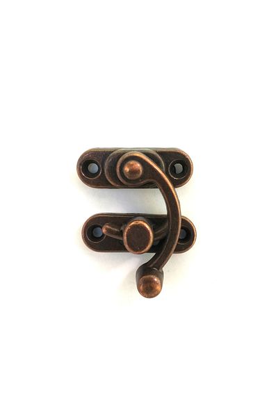 Şener collection Large 37X45 mm Antique Bow Eye Wooden Box Clip - 1 Piece