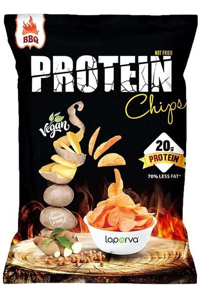 Laperva Protein Chips, Barbecue, Box Of 14 Pieces,20 Gm Protein And High Fiber.