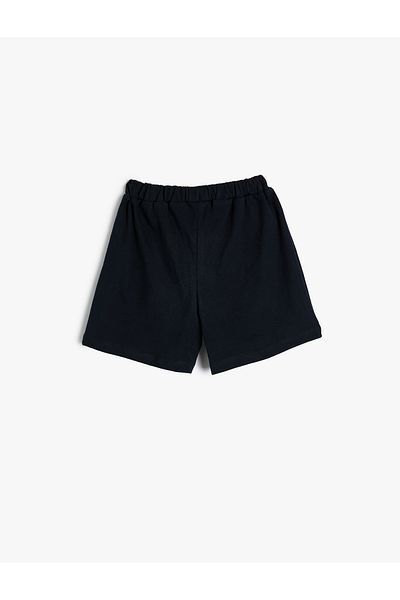 Koton Shorts Tie Waist Elastic Pocket Print Detailed Cotton