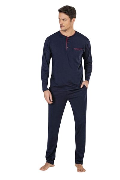 Pierre Cardin Men's Wide Fit Dressing Gown and Cotton Pajama Set 3 Piece Boxed Set